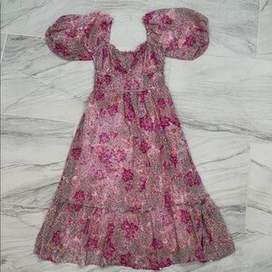 Fate Pink Floral Dress